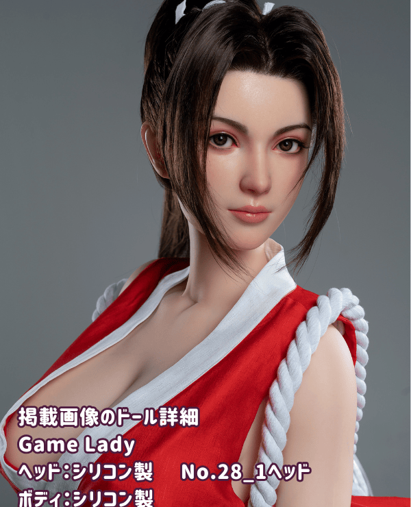 GameLady 168cm No.28_1 Head Full Silicone Love Doll D Cup with Realistic Makeup Eyebrows and Eyelashes Attached Sex Doll Real Doll Luxury