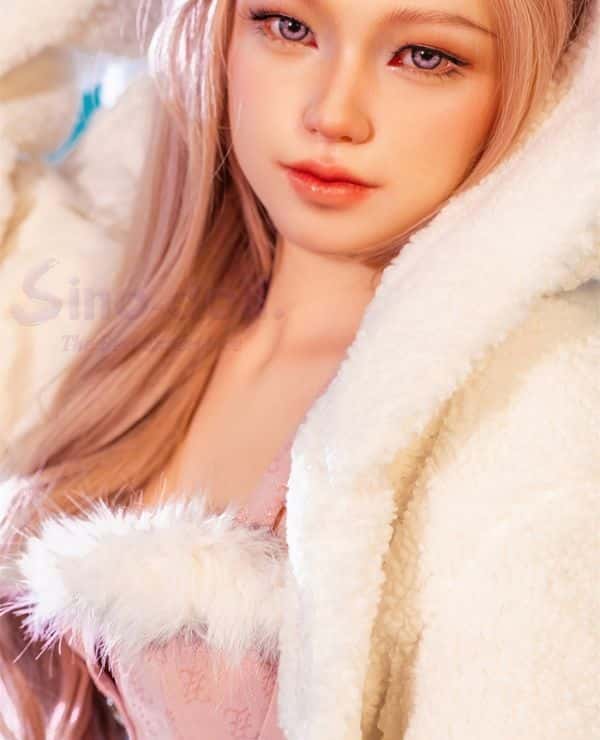 SinoDoll Fighter Latest 161cm S42 Linxia Head Full Silicone Love Doll B Cup Lightweight - High-end Sex Doll with Realistic Body Makeup and Wax Doll Makeup