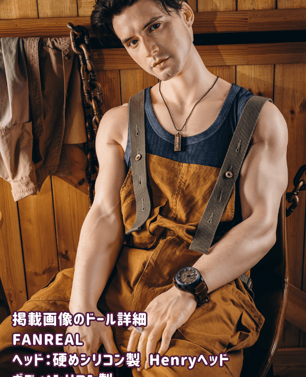 FANREAL 173cm Henry Head Full Silicone Love Doll Review: A high-end male doll with an integrated penis and realistic muscle makeup