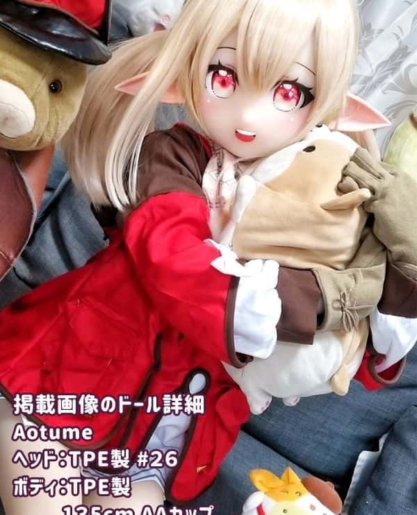 Aotume 135cm #26 Head TPE Love Doll AA Cup Slim Type - Anime Doll with selectable head and body materials, the images shown are made of TPE and are excellent in cost performance