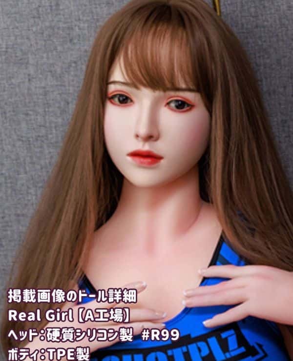 RealGirl A Factory 157cm R99 Head Silicone Head + TPE Body Love Doll I Cup Body Material Customizable The image shown is a silicone head and TPE body Sex Doll Low Price
