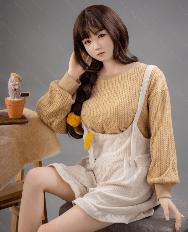 Bezlya 160cm Wind-shine Head Silicone Head + TPE Body Love Doll Sex Doll Real Doll Normal Breast B Cup M16 Bolt Customizable Low Price