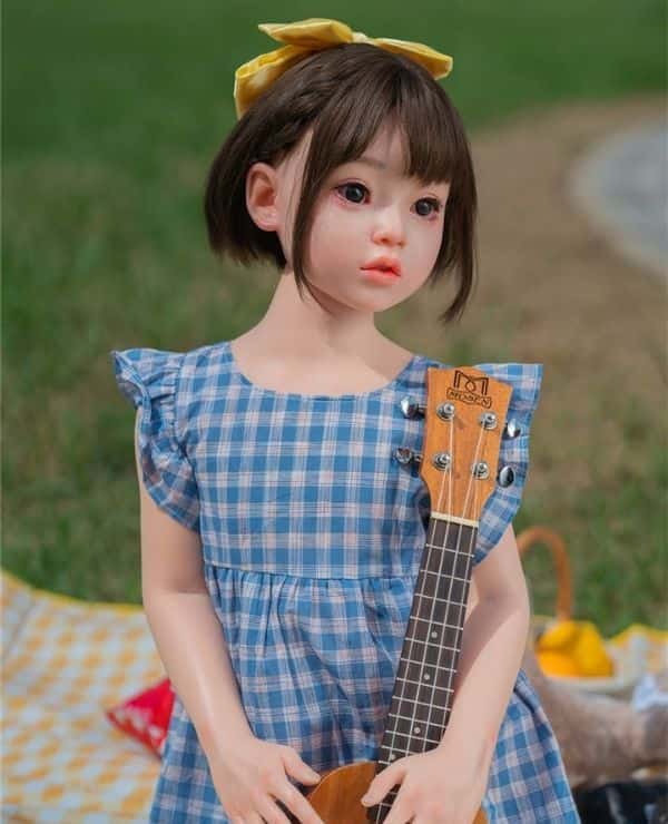 WAXDOLL 110cm #G58 head bust flat full silicone love doll "Dutch Wife" has excellent cost performance