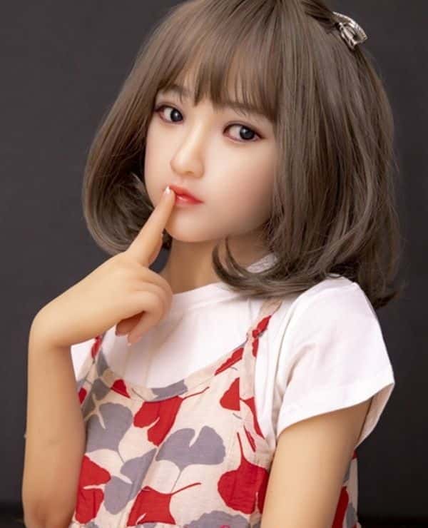 MyLoliWaifu 138cm Haruki TPE Love Doll AA Cup Head Material Selection Makeup Selection Real Doll Sex Doll Low Price