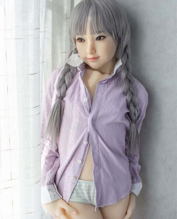MZRDoll 138cm Yukio Head Silicone Head + TPE Body Love Doll A Cup Sex Doll Available at a Reasonable Price