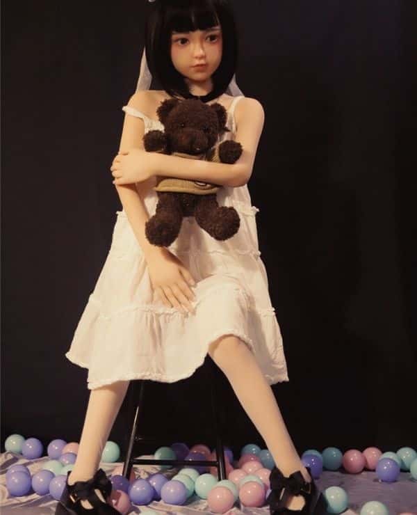 MyLoliWaifu 126cm Kisa Silicone Head + TPE Body Love Doll AA Cup - A cost-effective sex doll with a choice of head materials and makeup