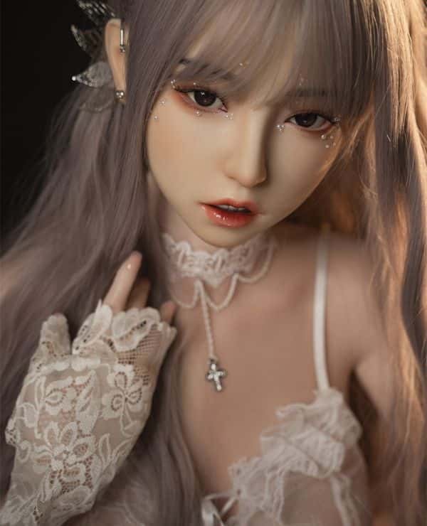 Yearndoll 158cm Y201 Head Advanced Full Silicone Love Doll Sex Doll D Cup with Real Skin Makeup Mouth Opening and Closing Function High-class Erotic Experience