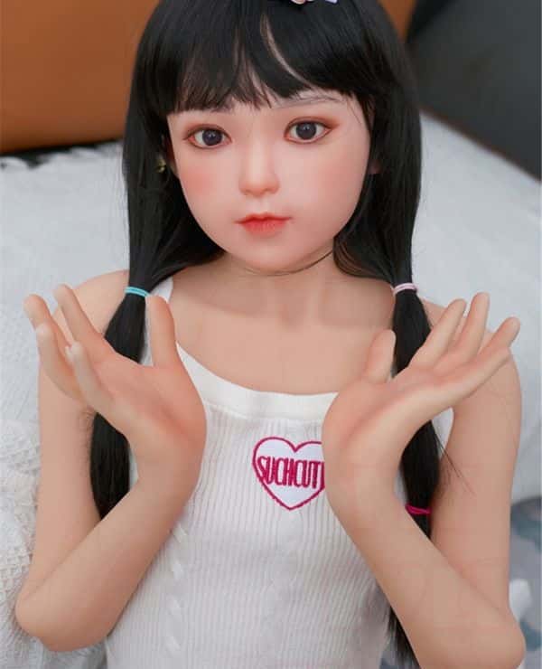 MyLoliWaifu 138cm Kisa Silicone Head + TPE Body Love Doll AA Cup - A cost-effective sex doll with a choice of head materials and makeup