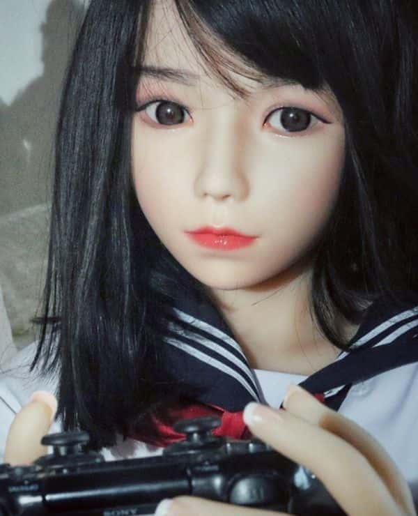 XYDOLL 138cm #4 Head High-grade Silicone Head + TPE Body AA Cup Small Breasts Love Doll Sex Doll Amazing Low Price