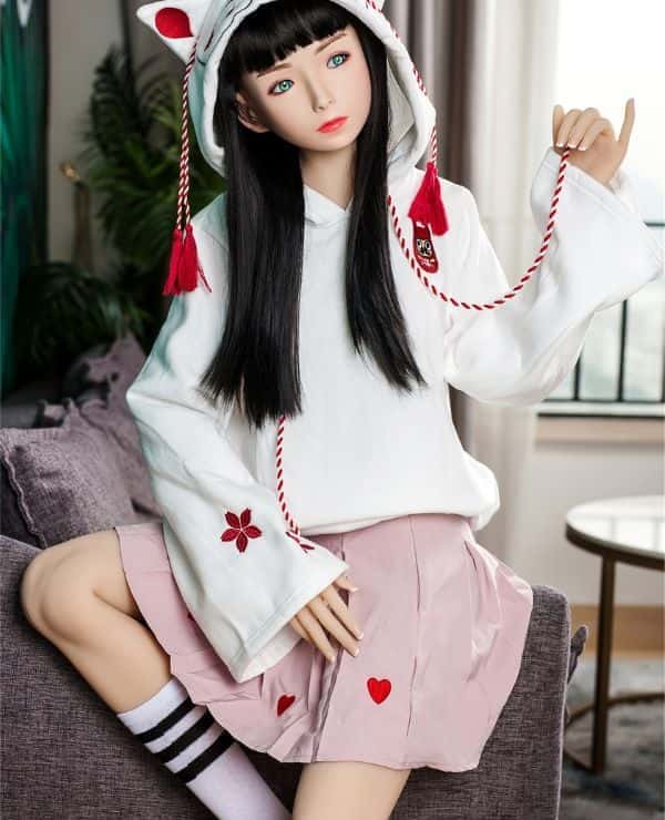 XYDOLL 152cm #4 Head High-grade Silicone Head + TPE Body A Cup Love Doll Sex Doll Surprisingly Low Price