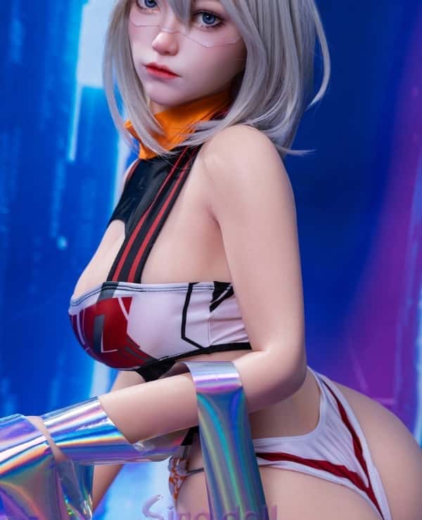 SinoDoll Fighter Latest 163cm S50 Linzi Head Full Silicone Love Doll E Cup - High-end Sex Doll with Realistic Body Makeup and Wax Doll Makeup
