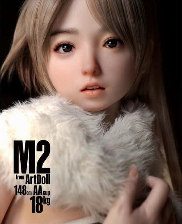ArtDoll Art Giken's 148cm M2 Head Full Silicone Love Doll: A real doll with an AA cup small bust design and a lightweight 18kg M16 joint that can be used as a sex doll