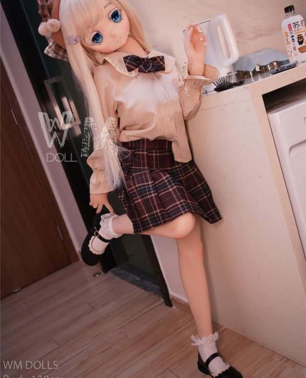 WMDoll 138cm Y003 Head Review: A love doll with a soft vinyl head and TPE body as a mini anime doll, a sex doll with amazing cost performance