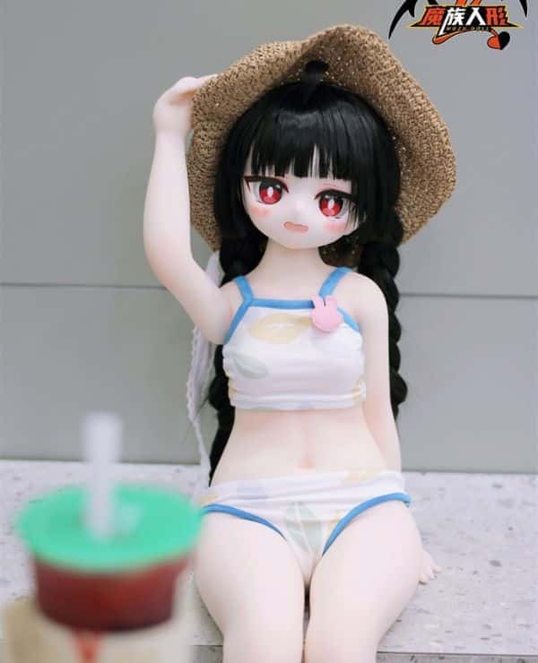 MOZUDOLL 85cm DQrabbit Miyukos A-cup love doll with soft vinyl head and TPE body Skin color, eye color, makeup, wig, and costume are the same as the promotional photo Sex doll Anime doll Surprisingly low price