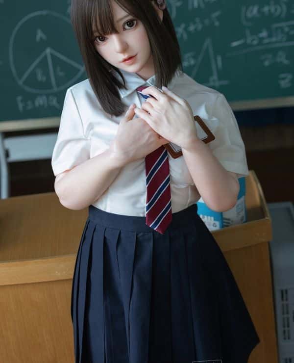 Firefly Diary 151cm Nanako Head Full Silicone Love Doll A Cup JK Costume Option Ultra-Realistic Painting Dutch Wife Real Doll Luxury