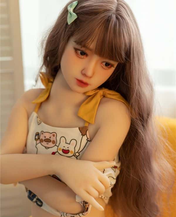 AXBDOLL 142cm A163 Head TPE Love Doll Sex Doll Real Doll Flat Bust Images shown include realistic makeup Low price and high quality